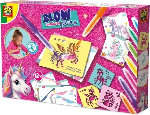 Ses Eenhoorn – blaasstiften airbrush set