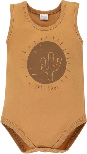 Pinokio babyromper Free Soul geel, maat 86