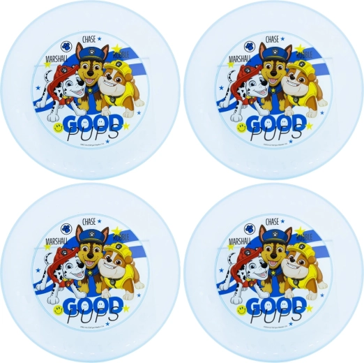 Stor set kinderborden Paw Patrol blauw (4 stuks)