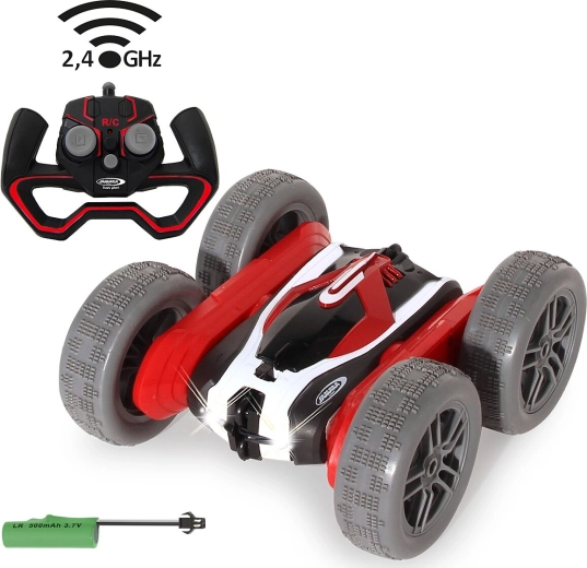 RC-stuntauto Jamara SpinX rood-zwart