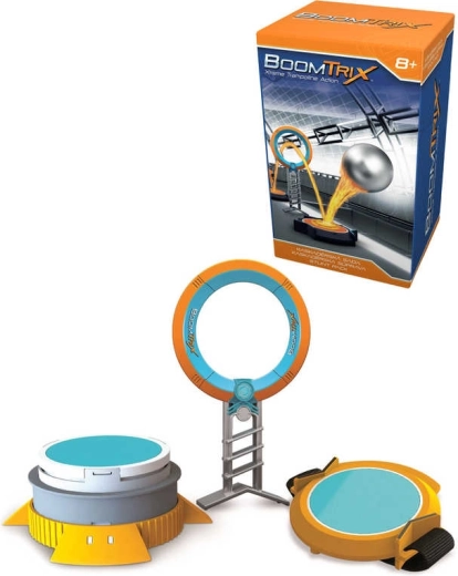 BoomTrix stunt-ring met trampoline – uitbreiding voor de knikkerbaan
