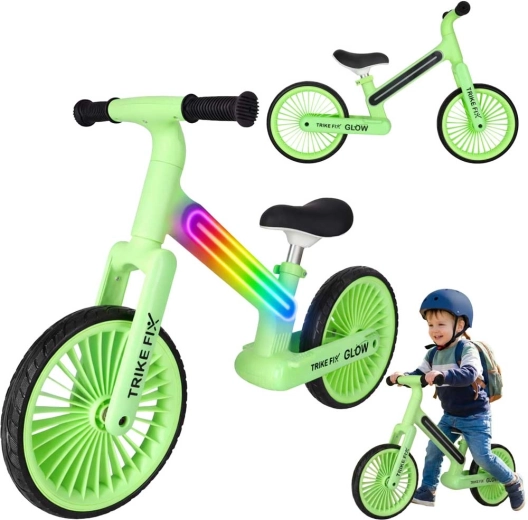 Loopfiets Trike Fix Glow LED – Neon groen
