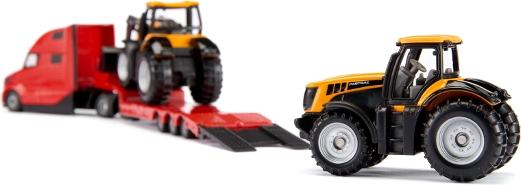 Twee JCB-machines in de verpakking