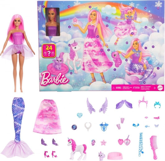 adventskalender barbie fantasiewereld 2025