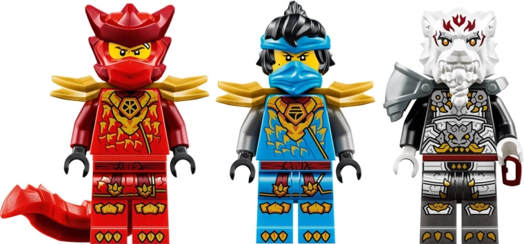 Drie minifiguren voor epische gevechten