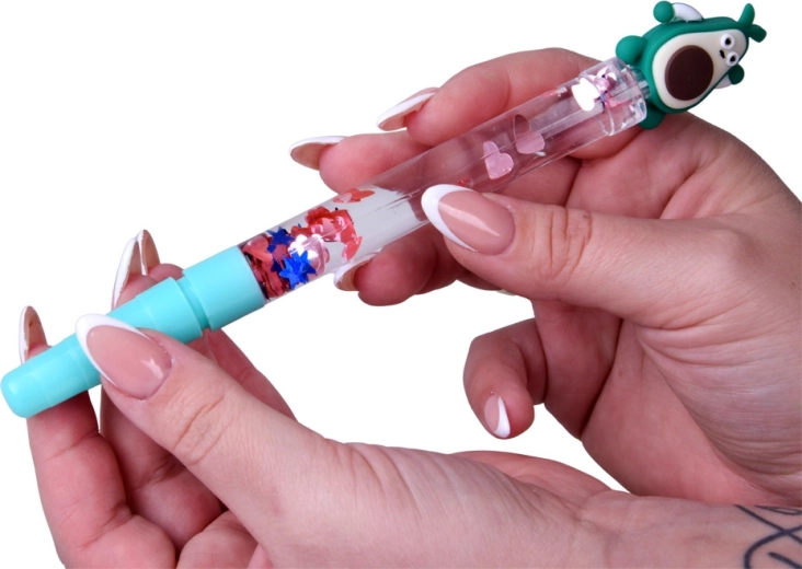 De magie van drijvende glitters en versieringen