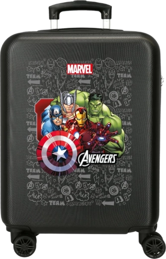 Kinderkoffer met harde schaal Marvel Avengers zwart 55 cm 34 l