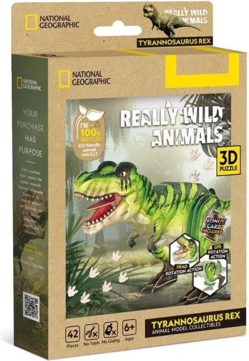 CubicFun 3D-puzzel National Geographic Tyrannosaurus rex 42 onderdelen