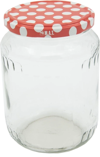 Weckpotten 720 ml TWIST 82 met Puntjes deksels, 8 stuks
