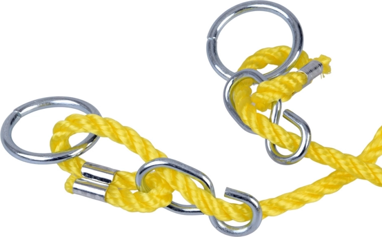 Verstelbare touwen met metalen ophangpunten