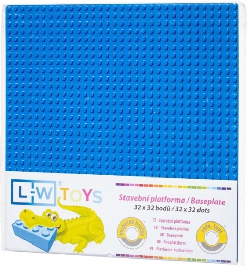 Basis bouwplaat 32×32 blauw