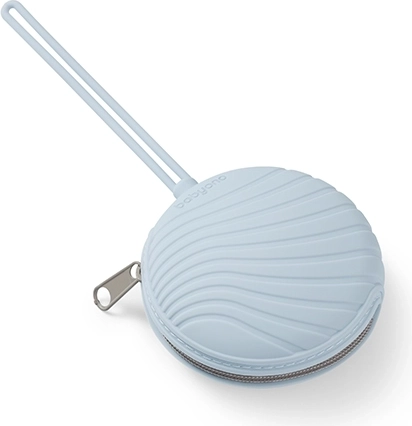 Babyono siliconen fopspeenhoes met rits – blauw