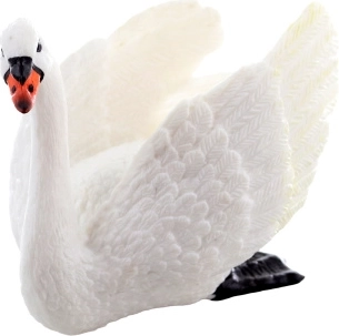Plastic figuurtje zwaan 8 cm
