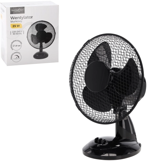 Tafelventilator zwart 25 W