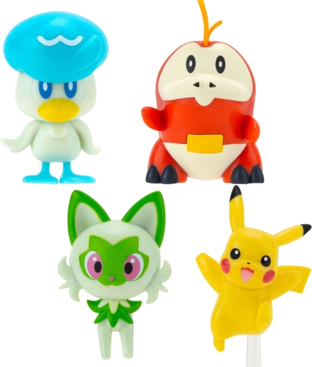 Vier populaire Pokémon in één set