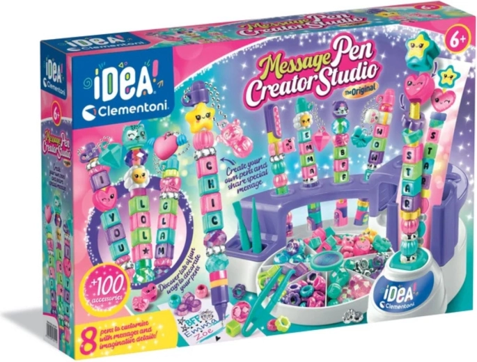 Clementoni iDEA fabriek voor pennen met boodschap