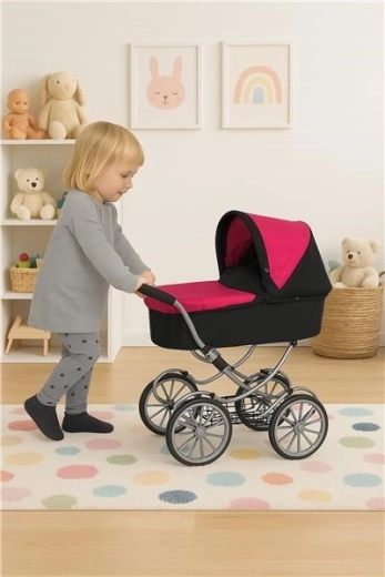 Mand voor speelgoed en zachte duwbeugel