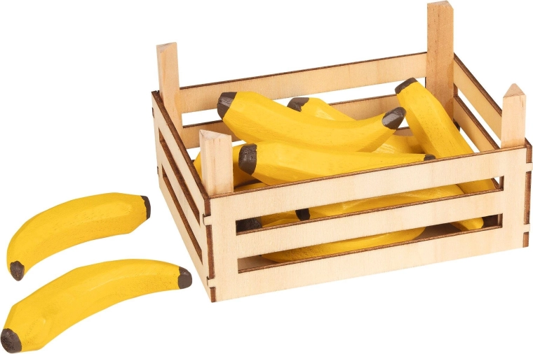 Houten kistje met bananen (houten set)