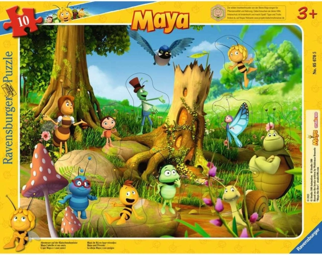 Ravensburger insteekpuzzel Maya de Bij – puzzel met 10 stukjes