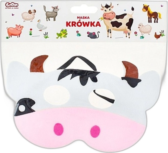 Vilten kindermasker koe