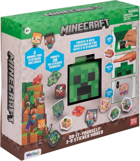 Minecraft 3D stickerfabriek Creeper