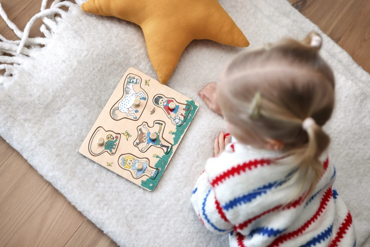 Houten puzzel met Hello Kitty-motief