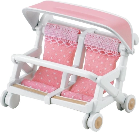 Kinderwagen voor tweelingkonijntjes