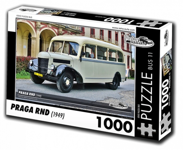 Retroauto puzzel Autobus Praga RND 1000 stukjes
