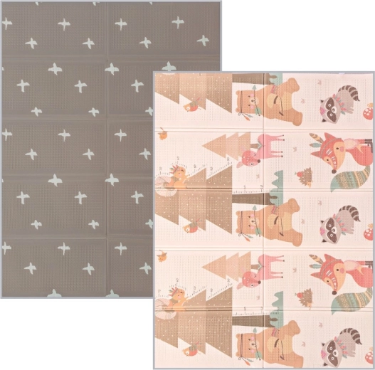 NANNA opvouwbare dubbelzijdige foam speelmat 200 × 150 cm beer