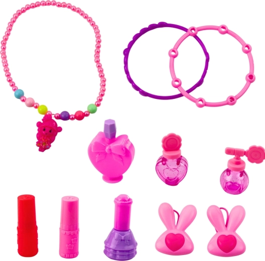 Rijke set sieraden en cosmetische accessoires