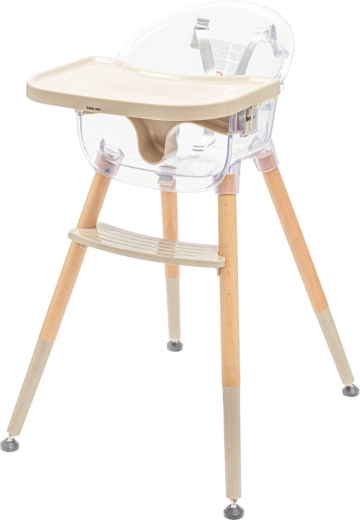 Eetstoel Baby Mix Ingrid hout beige