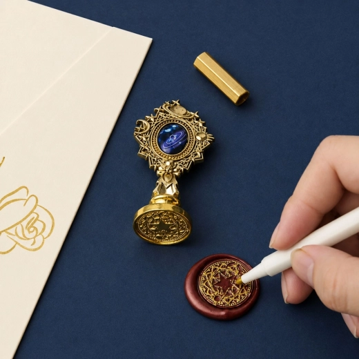 Decoratieve stempel voor een elegante zegel