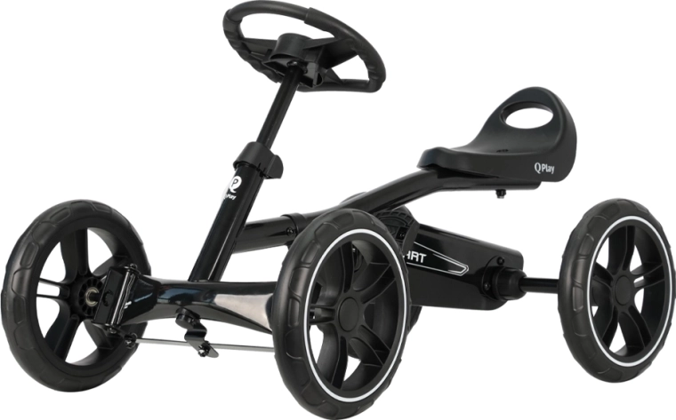 Qplay trap-gokart go-kart voor kinderen zwart