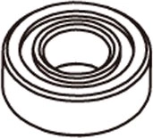 Lager 8 × 12 × 3,5 mm JAMARA, 6 stuks