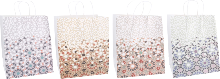 Cadeautas met geometrisch patroon - 1 stuk