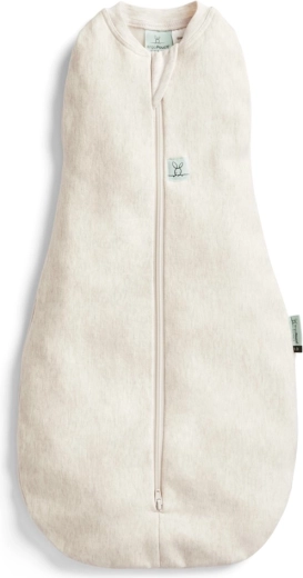 ergoPouch inbakeringsdeken en slaapzak 2-in-1 Cocoon Oatmeal Marle, 3–6 maanden, 1 TOG
