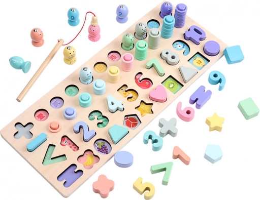 Multifunctioneel bord insteekspel 4-in-1 voor kinderen van 2Kids Toys