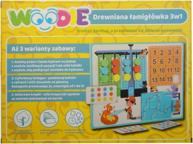 Houten logicaspel 3-in-1 Woodie