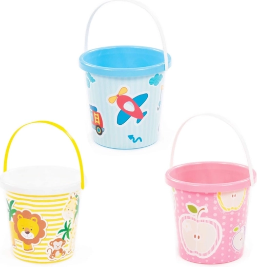Plastic emmertje met afbeeldingen voor kinderen