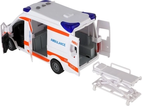 Opvouwbare brancard in de verpakking
