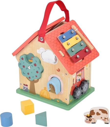 2Kids Toys multifunctionele houten vormpuzzel Het leven op de boerderij