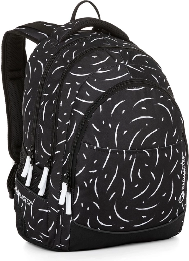 Bagmaster Digital studentenrugzak zwart-wit