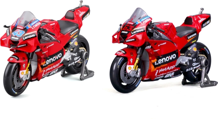 Maisto metalen modelmotor Ducati Lenovo Team 2022 1:18