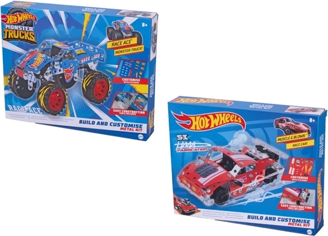 Hot Wheels Metal Tech bouwset Monster Trucks