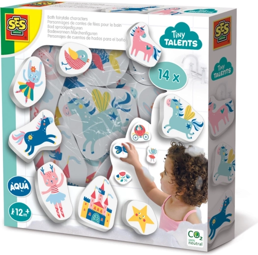 Badstickers met sprookjesfiguren voor in bad