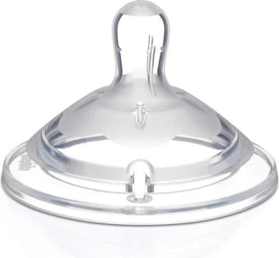 Chicco speen voor fles Natural Feeling, siliconen voor pap 6m+ 2 stuks
