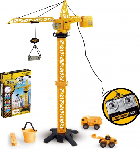 Woopie op afstand bestuurbare bouwkraan 103 cm met accessoires