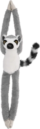Hangende pluchen lemur 65 cm