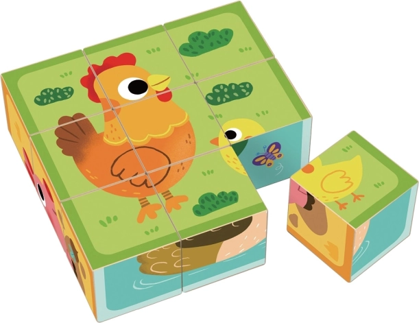 Houten blokken boerderij 2Kids Toys