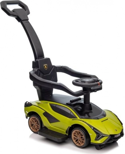 Loopfiets met duwstang Lamborghini QLS-996T – Groen